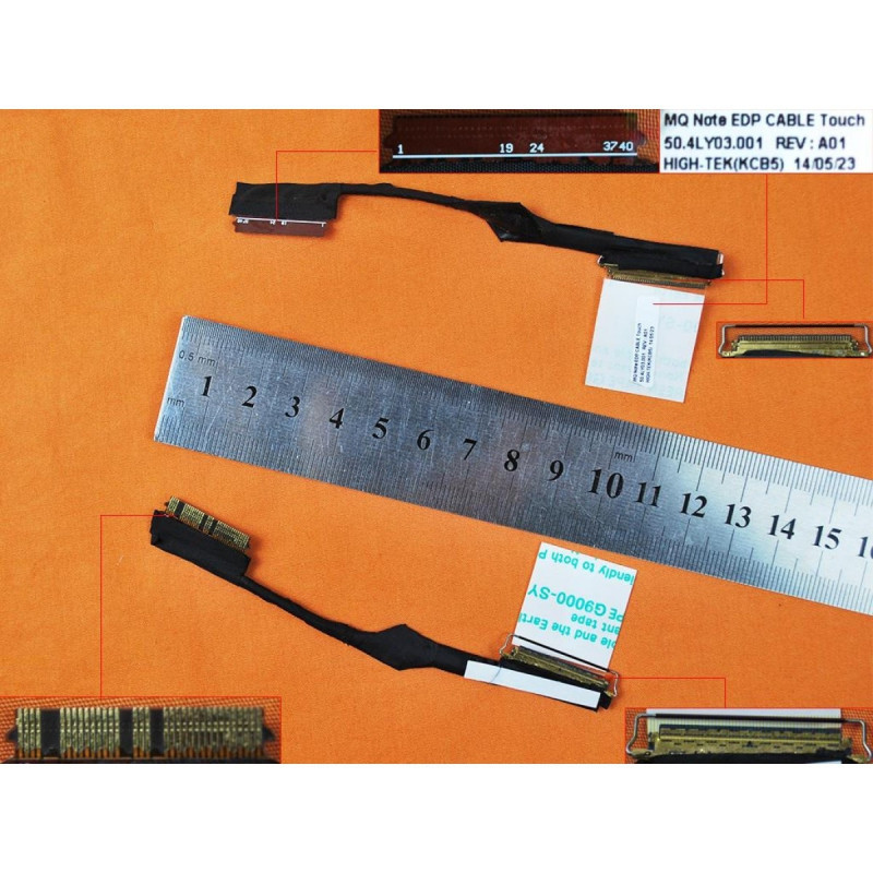 Шлейф матриці Lenovo Thinkpad X1 Carbon 2nd 3rd Gen Type 20A7 20A8 20BS 20BT 50.4LY03.001 00HM152 40Pin Шлейф матриці Lenovo Thinkpad X1 Carbon 2nd 3rd Gen Type 20A7 20A8 20BS 20BT 50.4LY03.001 00HM152 40Pin