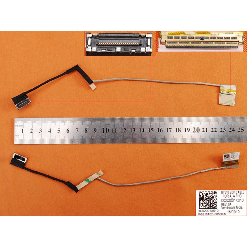 Шлейф матриці Lenovo Ideapad Y700-15ACZ 80NY DC02001X010 BY510 на плату 20 пін матриця 30 пін