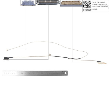 Шлейф матриці Lenovo IdeaPad 320s-15 320s-15ikb 320s-15ikbr DC02002R300 CIUSD eDP 30Pin