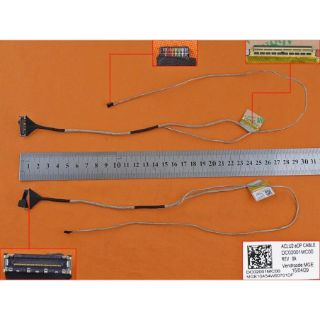 Шлейф матриці Lenovo Ideapad G50-30 G50-45 G50-70 Z50-45 Z50-70 DC02001MC00 ACLU2 For Discrete Video Card