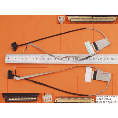 Шлейф матриці Lenovo G700 G710 G700A G710A 1422-01E6000 142201E6000 1422-01DT000 142201DT000 LVDS 40pin