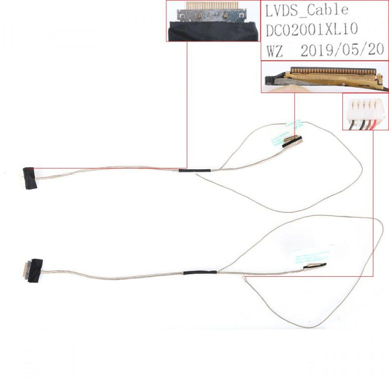 Шлейф матриці Lenovo IdeaPad 100-15IBD Type 80QQ DC02001XL10 NANO_CG510_EDP DC02001XL00 30Pin Шлейф матриці Lenovo IdeaPad 100-15IBD Type 80QQ DC02001XL10 NANO_CG510_EDP DC02001XL00 30Pin