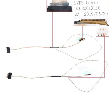 Шлейф матриці Lenovo IdeaPad 100-15IBD Type 80QQ DC02001XL10 NANO_CG510_EDP DC02001XL00 30Pin