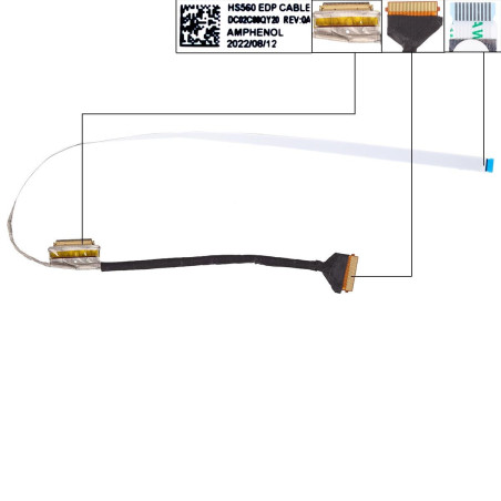 Шлейф матриці Lenovo Ideapad 3-15ITL6 3-15ALC6 3-15IAU7 3-15ABA7 Non-Touch DC02C00QY20 DC02C00QY10 DC02C00QY00