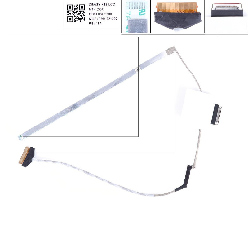 Шлейф матрицы HP ProBook 440 G9 445 G9 eDP 30pin DD0X8SLC500 Шлейф матрицы HP ProBook 440 G9 445 G9 eDP 30pin DD0X8SLC500