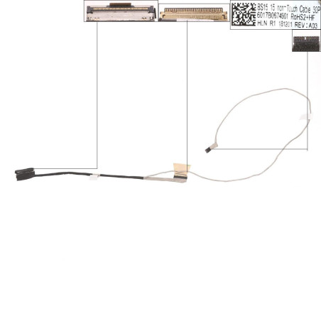 Шлейф матриці HP ProBook 650 655 G2 G3 eDP 30pin non-Touch 6017B0674901 840728-001 840728001
