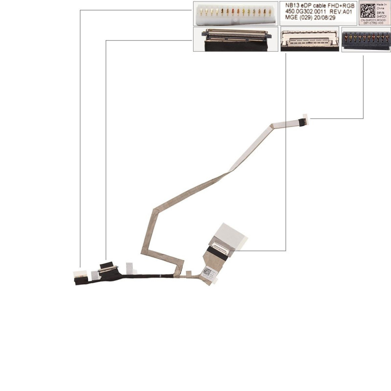 Шлейф матрицы Dell Latitude 5300 eDP 30pin HFCCY 450.0G302.0011 4500G3020011 450 0G302 0011 Шлейф матрицы Dell Latitude 5300 eDP 30pin HFCCY 450.0G302.0011 4500G3020011 450 0G302 0011