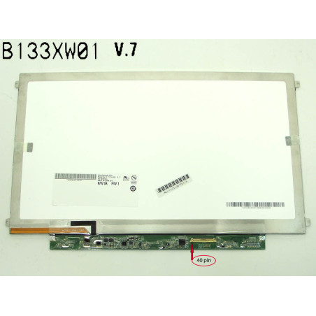 Матрица 13.3 Slim 1366*768 40pin AUO B133XW01 V.7 ASUS ACER DELL MSI HP Lenovo LP133WH2-TLL1 B133XW03 V.2 LP133WH2-TLA4 LP133WH