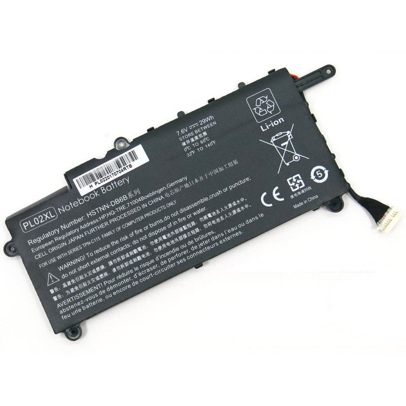 Батарея PL02XL HP Pavilion 11-n x360 HSTNN-LB6B TPN-C115 751681-421 HSTNN-DB6B 751875-001 7.6V 29Wh Батарея PL02XL HP Pavilion 11-n x360 HSTNN-LB6B TPN-C115 751681-421 HSTNN-DB6B 751875-001 7.6V 29Wh