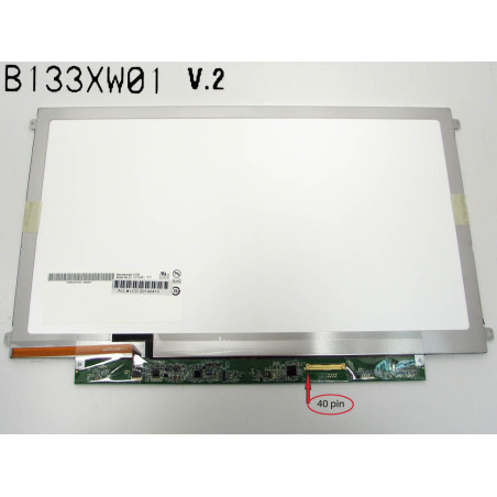 Матриця 13.3 Slim 1366*768 40Pin AUO B133XW01 V.2 ASUS ACER DELL MSI HP Lenovo LP133WH2-TLL1 B133XW03 V.2 LP133WH2-TLA4