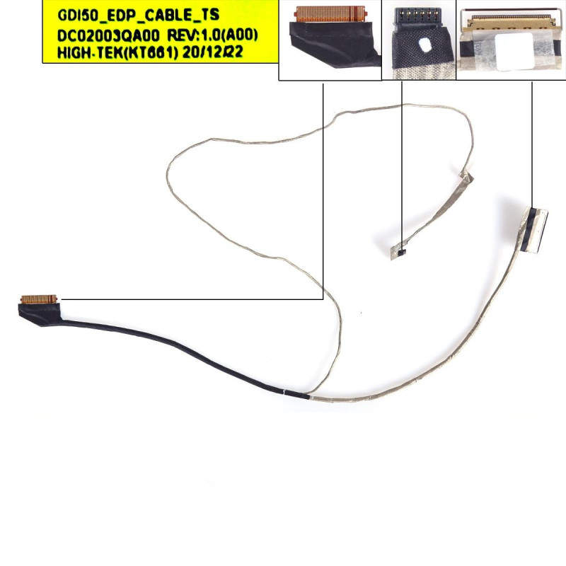 Шлейф матрицы Dell Inspiron 3501 3502 3505 5593 eDP 40pin Touch 0VXR52 DC02003QA00 Шлейф матрицы Dell Inspiron 3501 3502 3505 5593 eDP 40pin Touch 0VXR52 DC02003QA00