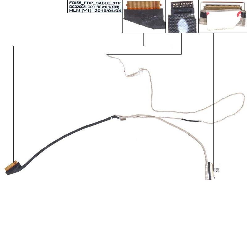 Шлейф матрицы Dell Inspiron 3501 3502 3505 5593 eDP 40pin 0VXR52 DC02003QA00 FDI55 Шлейф матрицы Dell Inspiron 3501 3502 3505 5593 eDP 40pin 0VXR52 DC02003QA00 FDI55