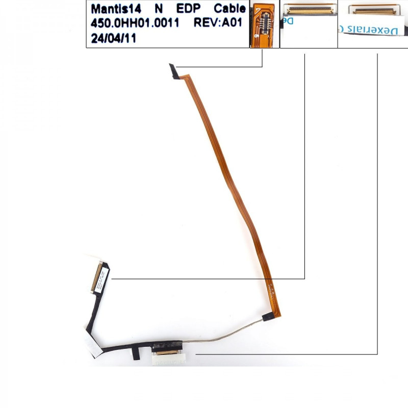 Шлейф матрицы Dell Inspiron 5490 5498 eDP 30pin 0CRKVG 450.0HH01.0011 4500HH010011 Шлейф матрицы Dell Inspiron 5490 5498 eDP 30pin 0CRKVG 450.0HH01.0011 4500HH010011