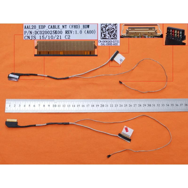 Шлейф матрицы Dell Inspiron 5558 3558 5555 5551 5559 15-5000 FullHD eDP 30Pin DC020025K00 AAL20 0KNG43 Шлейф матрицы Dell Inspiron 5558 3558 5555 5551 5559 15-5000 FullHD eDP 30Pin DC020025K00 AAL20 0KNG43