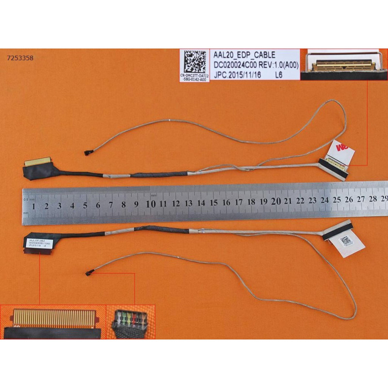 Шлейф матрицы Dell Inspiron 15 5551 5555 5558 5559 Vostro 3558 3559 DC020026Q00 0TM46K DC020024C00 0MC2TT AAL20 Шлейф матрицы Dell Inspiron 15 5551 5555 5558 5559 Vostro 3558 3559 DC020026Q00 0TM46K DC020024C00 0MC2TT AAL20
