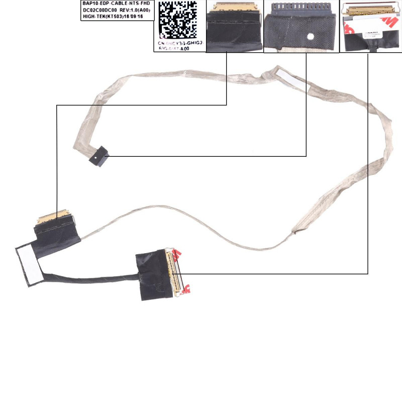 Шлейф матрицы Dell Alienware 15 R3 R4 R5 eDP 30pin DC02C00DC00 0NCY3G Шлейф матрицы Dell Alienware 15 R3 R4 R5 eDP 30pin DC02C00DC00 0NCY3G