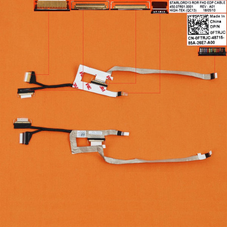 Шлейф матриці Dell Inspiron 13 5368 5378 5379 450.07R01.0001 45007R010001 0FTRJC 30pin eDP