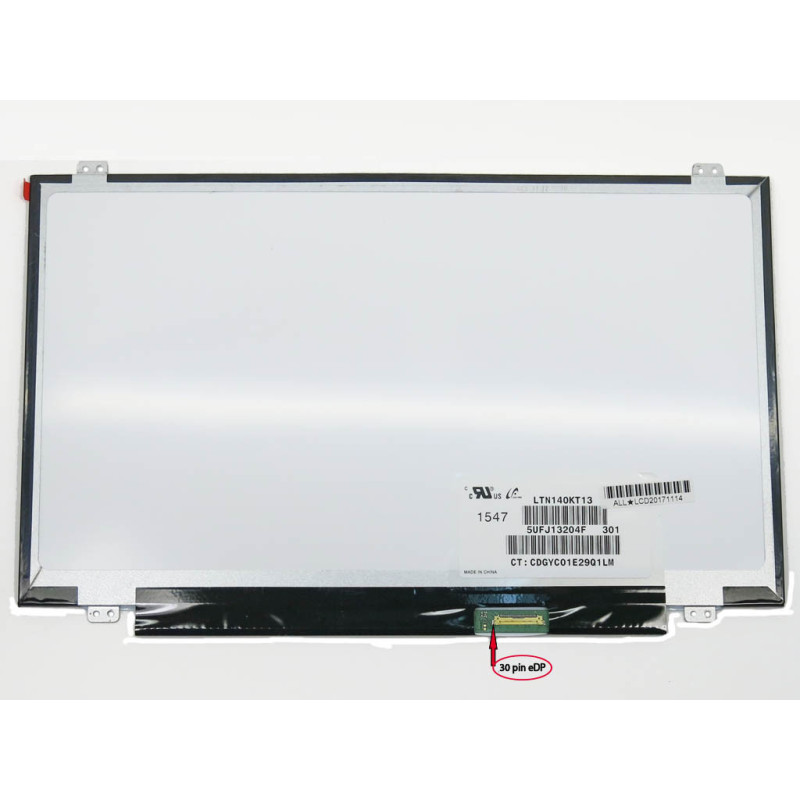 Матрица 14.0 Slim eDP 1600*900 30pin Samsung LTN140KT13 AUO B140RTN03.0 B140RTN02.3 ChiMei N140FGE-E32 N140FGE-EA2 LG LP140WD2