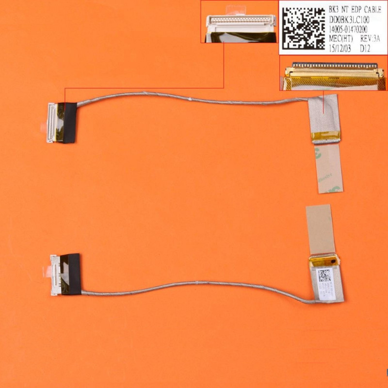 Шлейф матрицы Asus ROG G741J G771J GL771J N751J R751J 14005-01470200 14005-01470300 DD0BK3LC100 eDP 30pin non-touch Шлейф матрицы Asus ROG G741J G771J GL771J N751J R751J 14005-01470200 14005-01470300 DD0BK3LC100 eDP 30pin non-touch