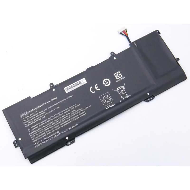 Батарея YB06XL HP Spectre x360 15-ch HSTNN-DB8H HSTNN-DB8V 928427-272 TPN-Q200 YB06084XL 928427-271 11.55V 6840mAh Батарея YB06XL HP Spectre x360 15-ch HSTNN-DB8H HSTNN-DB8V 928427-272 TPN-Q200 YB06084XL 928427-271 11.55V 6840mAh