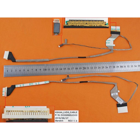 Шлейф матриці Toshiba Satellite A500 A505 DC02000UG00 KSKAA LED з конектором для камери