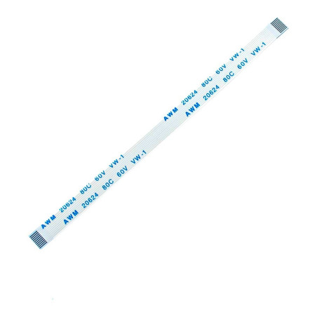 Плоский шлейф 10pin 0.5mm 100 5.5mm прямий FFC AWM 20624 VW-1 80C 60V
