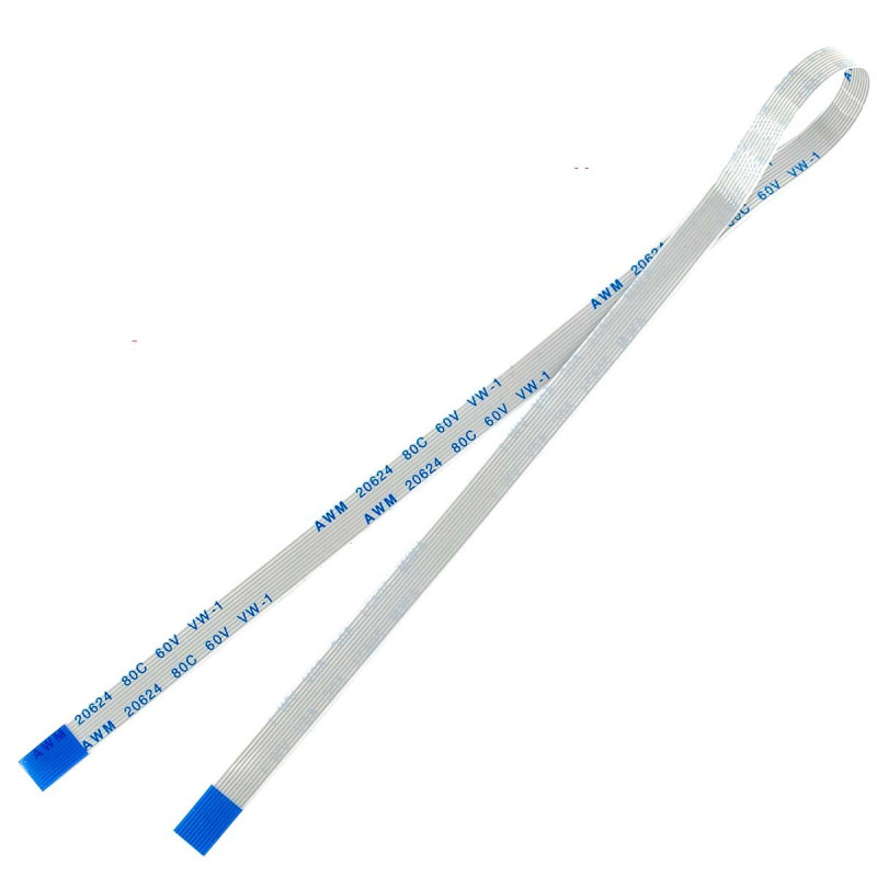 Плоский шлейф 10pin 0.5mm 300 5.5mm реверсний FFC AWM 20624 VW-1 80C 60V Плоский шлейф 10pin 0.5mm 300 5.5mm реверсний FFC AWM 20624 VW-1 80C 60V