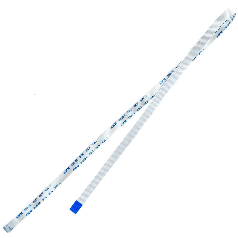 Плоский шлейф 10pin 0.5mm 400 5.5mm прямий FFC AWM 20624 VW-1 80C 60V Плоский шлейф 10pin 0.5mm 400 5.5mm прямий FFC AWM 20624 VW-1 80C 60V