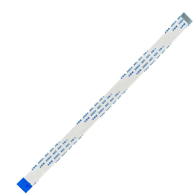 Плоский шлейф 10pin 1.0mm 200 11mm реверсный FFC AWM 20624 VW-1 80C 60V Плоский шлейф 10pin 1.0mm 200 11mm реверсный FFC AWM 20624 VW-1 80C 60V