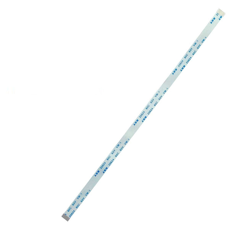 Плоский шлейф 12pin 0.5mm 200 6.5mm прямой FFC AWM 20624 VW-1 80C 60V Плоский шлейф 12pin 0.5mm 200 6.5mm прямой FFC AWM 20624 VW-1 80C 60V