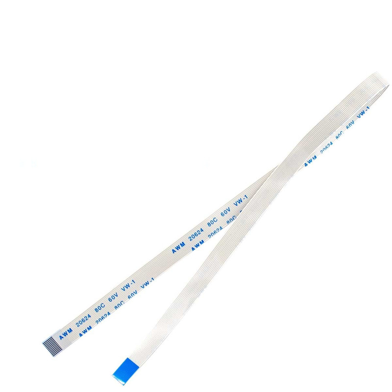 Плоский шлейф 12pin 0.5mm 300 6.5mm прямой FFC AWM 20624 VW-1 80C 60V Плоский шлейф 12pin 0.5mm 300 6.5mm прямой FFC AWM 20624 VW-1 80C 60V