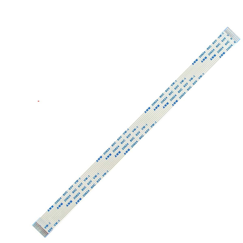 Плоский шлейф 12pin 1.0mm 200 13mm прямый FFC AWM 20624 VW-1 80C 60V Плоский шлейф 12pin 1.0mm 200 13mm прямый FFC AWM 20624 VW-1 80C 60V