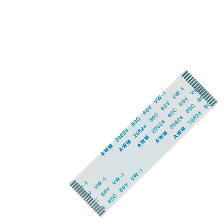 Плоский шлейф 16pin 1.0mm 60 17mm прямой FFC AWM 20624 VW-1 80C 60V