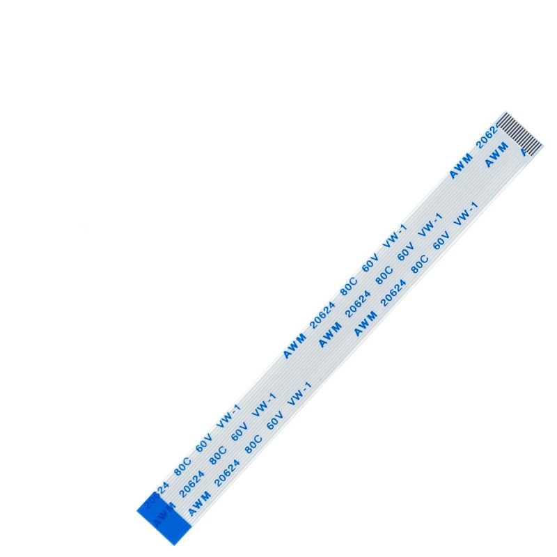 Плоский шлейф 18pin 0.5mm 100 9.5mm реверсный FFC AWM 20624 VW-1 80C 60V Плоский шлейф 18pin 0.5mm 100 9.5mm реверсный FFC AWM 20624 VW-1 80C 60V