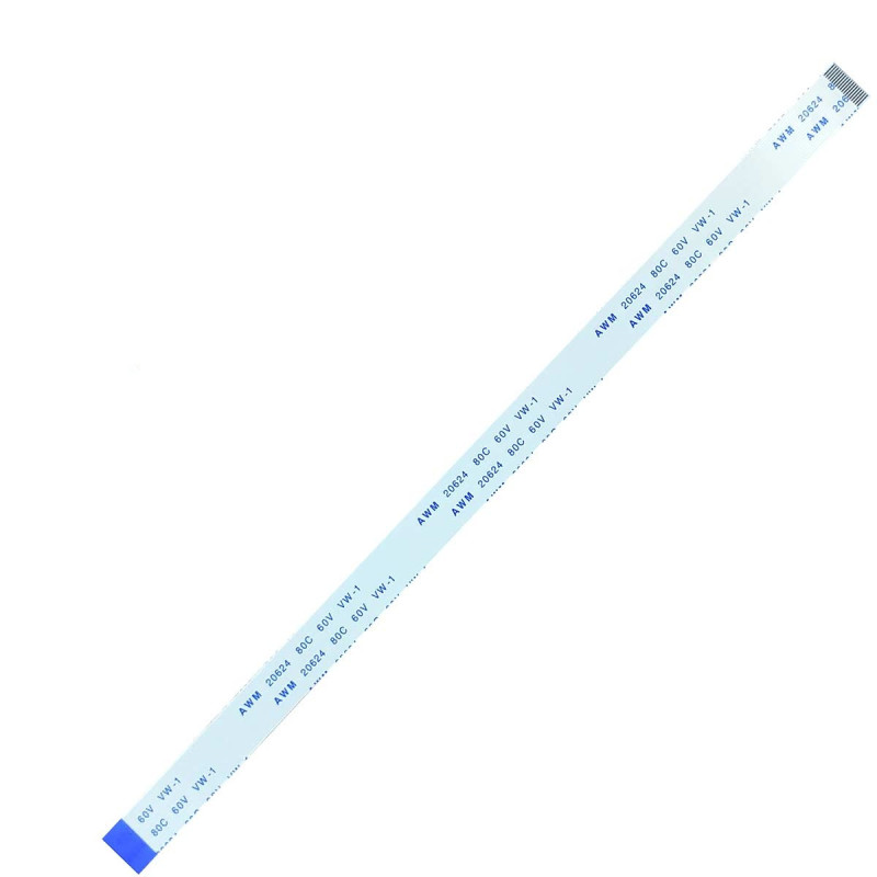 Плоский шлейф 18pin 0.5mm 200 9.5mm реверсний FFC AWM 20624 VW-1 80C 60V