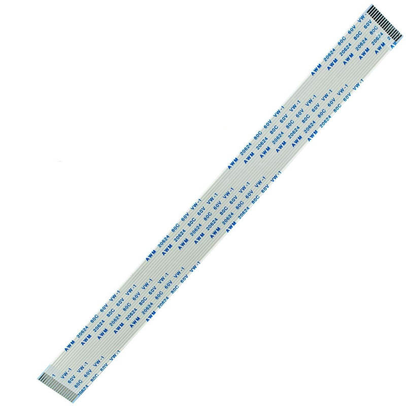 Плоский шлейф 18pin 1.0mm 200 19mm прямой FFC AWM 20624 VW-1 80C 60V Плоский шлейф 18pin 1.0mm 200 19mm прямой FFC AWM 20624 VW-1 80C 60V