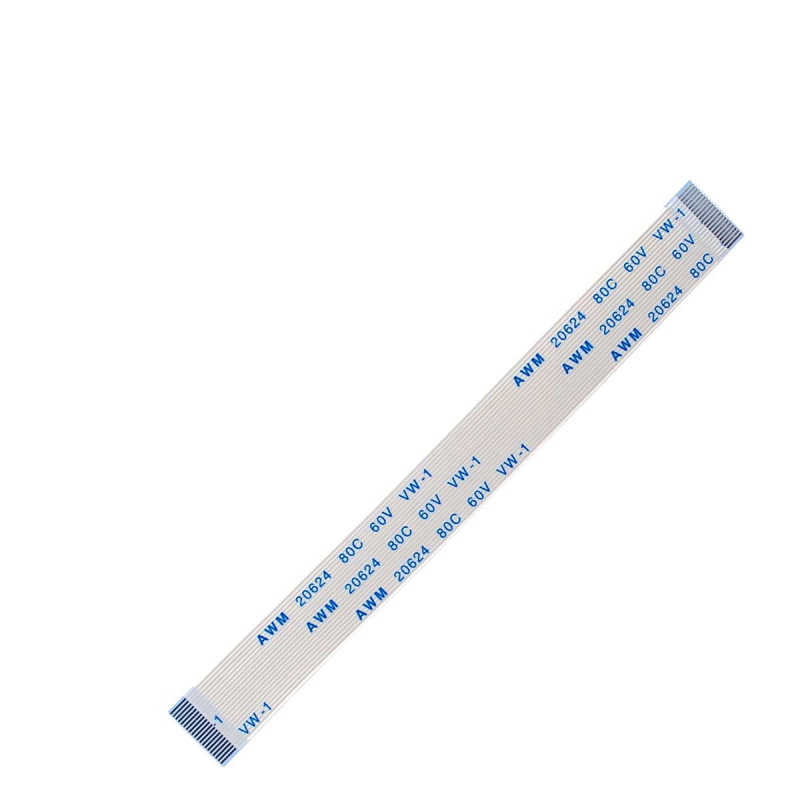 Плоский шлейф 20pin 0.5mm 100 10.5mm прямой FFC AWM 20624 VW-1 80C 60V Плоский шлейф 20pin 0.5mm 100 10.5mm прямой FFC AWM 20624 VW-1 80C 60V