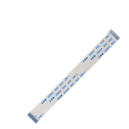 Плоский шлейф 20pin 0.5mm 100 10.5mm прямой FFC AWM 20624 VW-1 80C 60V