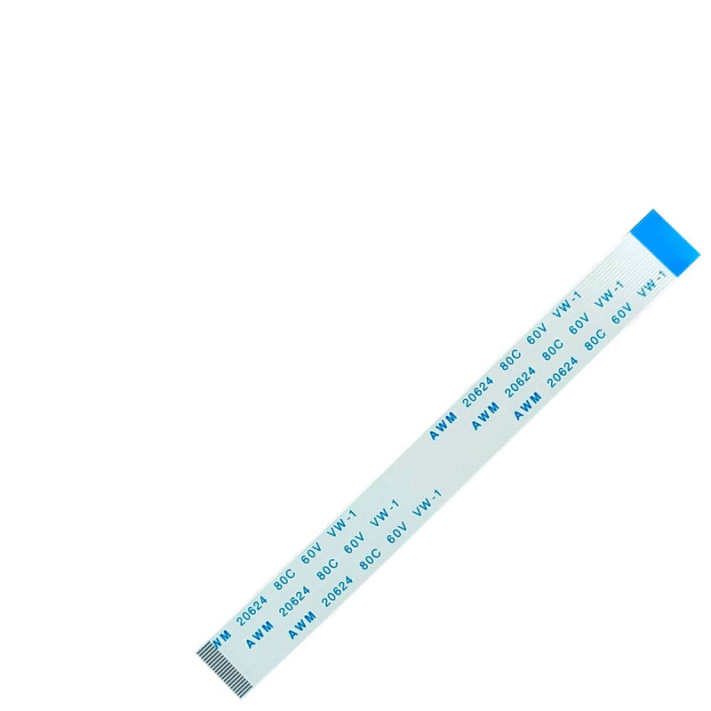 Плоский шлейф 20pin 0.5mm 100 10.5mm реверсный FFC AWM 20624 VW-1 80C 60V Плоский шлейф 20pin 0.5mm 100 10.5mm реверсный FFC AWM 20624 VW-1 80C 60V