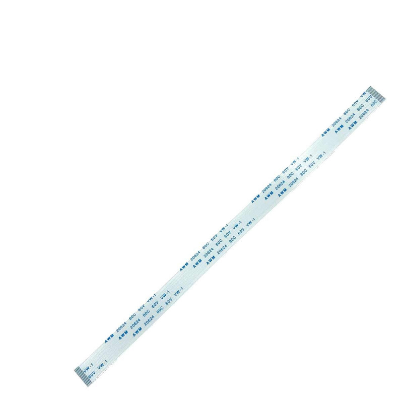 Плоский шлейф 20pin 0.5mm 200 10.5mm прямой FFC AWM 20624 VW-1 80C 60V Плоский шлейф 20pin 0.5mm 200 10.5mm прямой FFC AWM 20624 VW-1 80C 60V