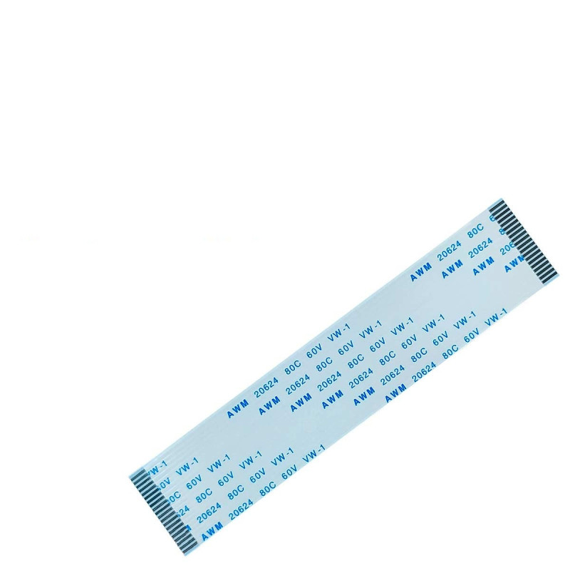 Плоский шлейф 20pin 1.0mm 100 21mm прямой FFC AWM 20624 VW-1 80C 60V Плоский шлейф 20pin 1.0mm 100 21mm прямой FFC AWM 20624 VW-1 80C 60V