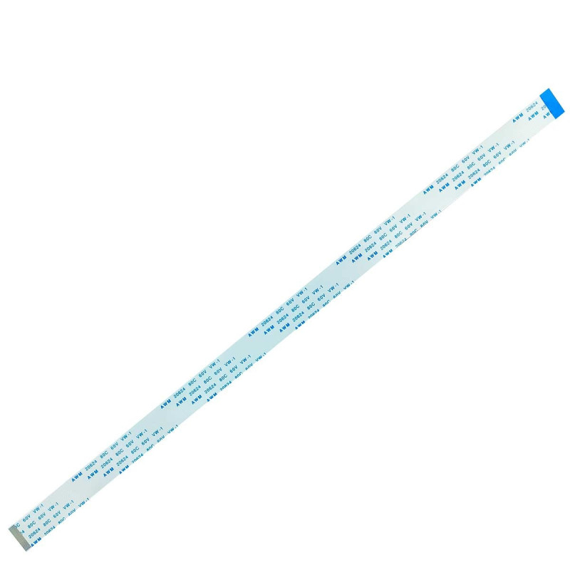 Плоский шлейф 24pin 0.5mm 300 12.5mm реверсный FFC AWM 20624 VW-1 80C 60V Плоский шлейф 24pin 0.5mm 300 12.5mm реверсный FFC AWM 20624 VW-1 80C 60V