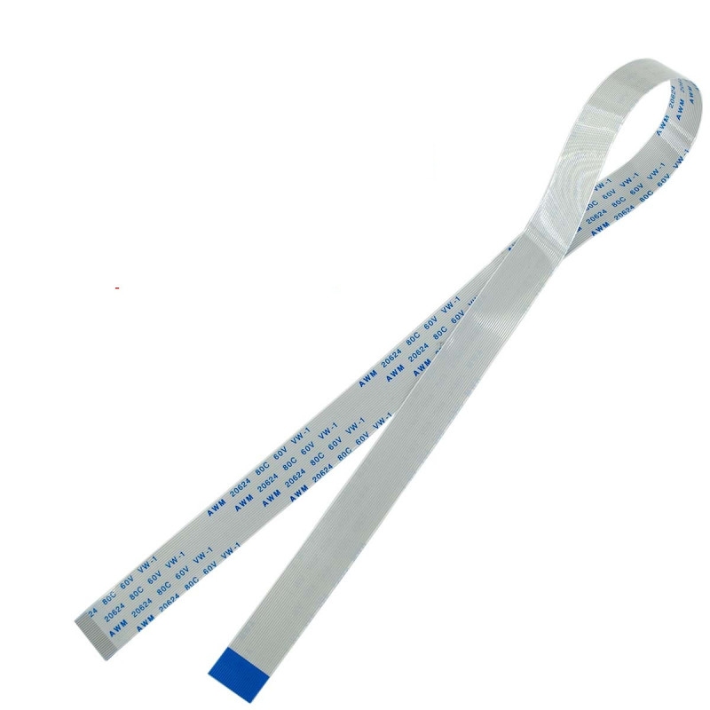Плоский шлейф 24pin 0.5mm 400 12.5mm прямой FFC AWM 20624 VW-1 80C 60V Плоский шлейф 24pin 0.5mm 400 12.5mm прямой FFC AWM 20624 VW-1 80C 60V