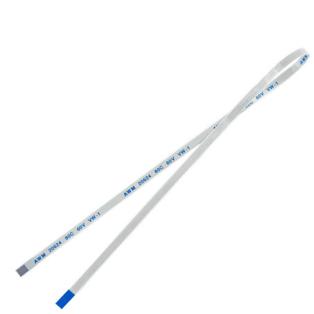 Плоский шлейф 6pin 0.5mm 300 3.5mm прямый FFC AWM 20624 VW-1 80C 60V