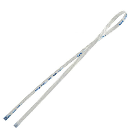 Плоский шлейф 6pin 0.5mm 300 3.5mm реверсный FFC AWM 20624 VW-1 80C 60V