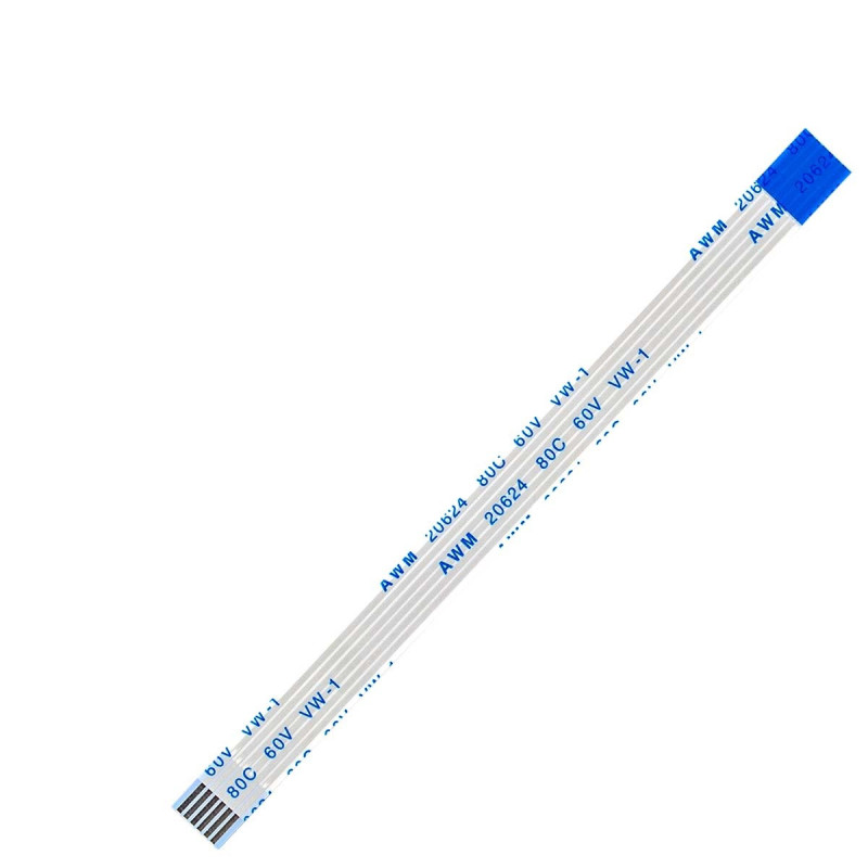 Плоский шлейф 6pin 1.0mm 100 7mm реверсный FFC AWM 20624 VW-1 80C 60V Dell Studio 1535 PP33L Плоский шлейф 6pin 1.0mm 100 7mm реверсный FFC AWM 20624 VW-1 80C 60V Dell Studio 1535 PP33L