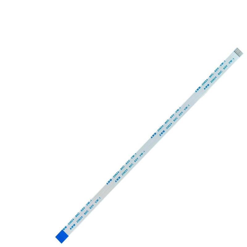 Плоский шлейф 6pin 1.0mm 200 7mm реверсный FFC AWM 20624 VW-1 80C 60V Плоский шлейф 6pin 1.0mm 200 7mm реверсный FFC AWM 20624 VW-1 80C 60V