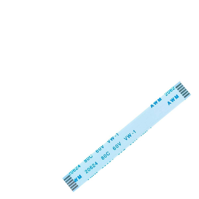 Плоский шлейф 6pin 1.0mm 60 7mm прямой FFC AWM 20624 VW-1 80C 60V Плоский шлейф 6pin 1.0mm 60 7mm прямой FFC AWM 20624 VW-1 80C 60V