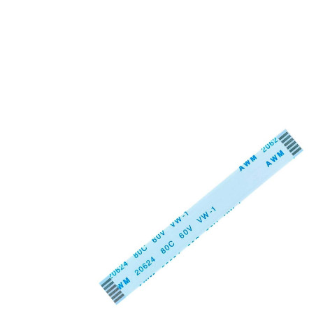 Плоский шлейф 6pin 1.0mm 60 7mm прямой FFC AWM 20624 VW-1 80C 60V