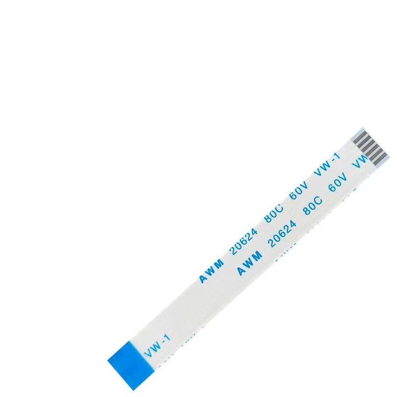 Плоский шлейф 6pin 1.0mm 60 7mm реверсный FFC AWM 20624 VW-1 80C 60V Плоский шлейф 6pin 1.0mm 60 7mm реверсный FFC AWM 20624 VW-1 80C 60V